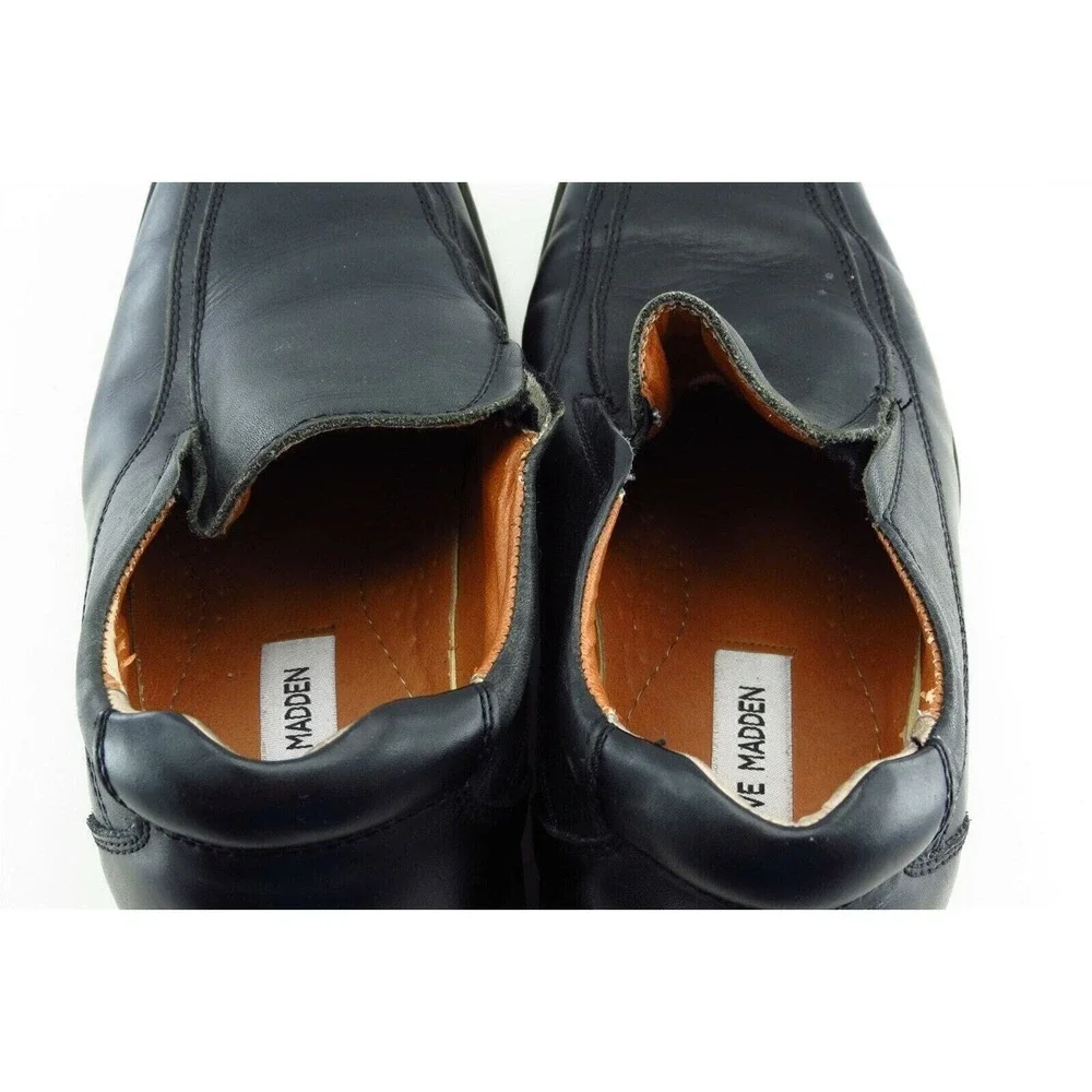 Steve Madden Shoes Size‎ 7.5 M Black Loafer Leather Men